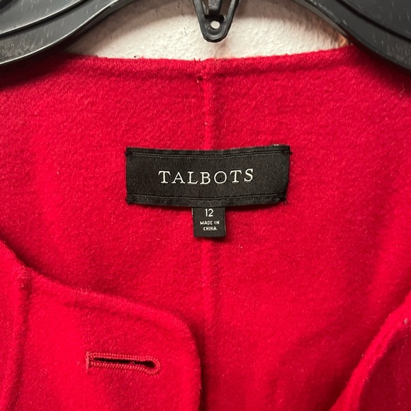 Talbots Women's Bold Red Blazer. Size 12 - Picture 3 of 6